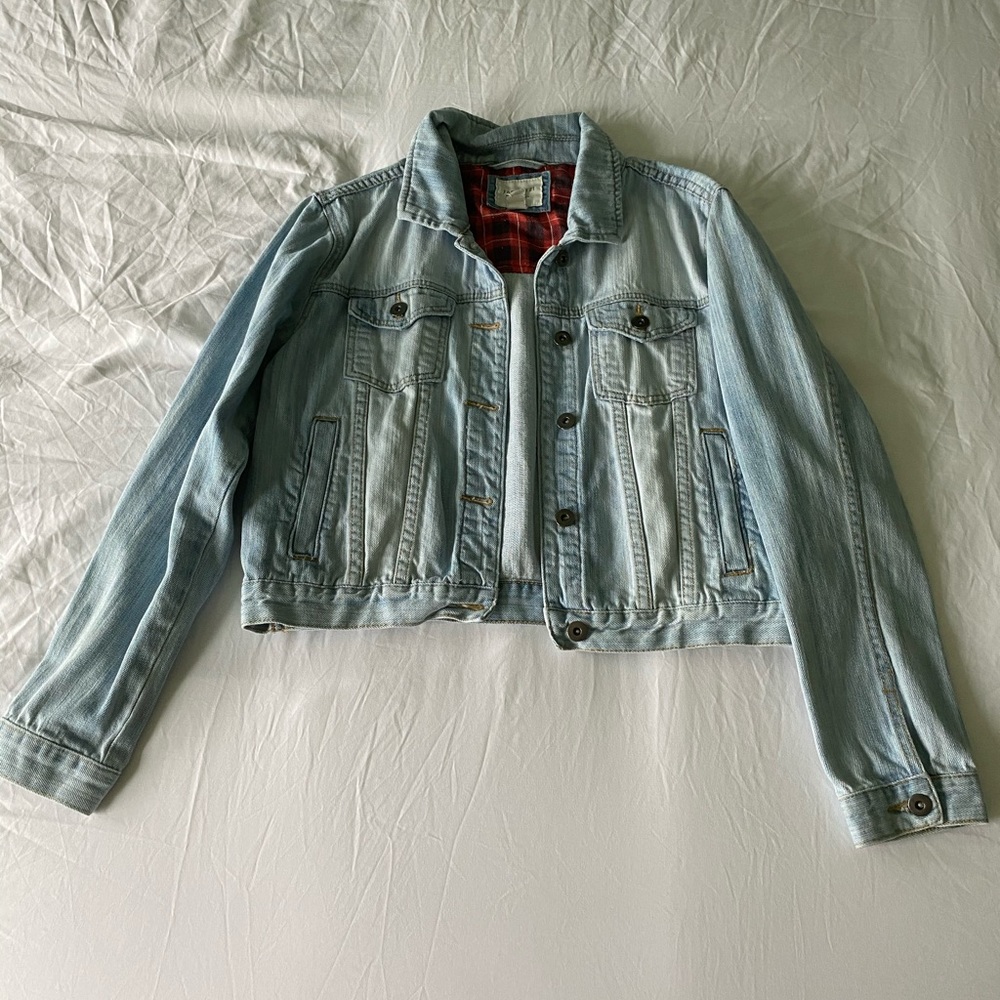 jean jacket with studs on back